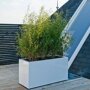 Pottery Pots Essential Jort rechthoekige plantenbak glanzend wit balkon